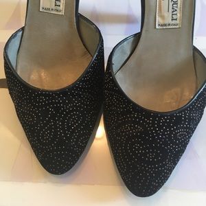 Guido Pasquali Velvet Sparkly Heels